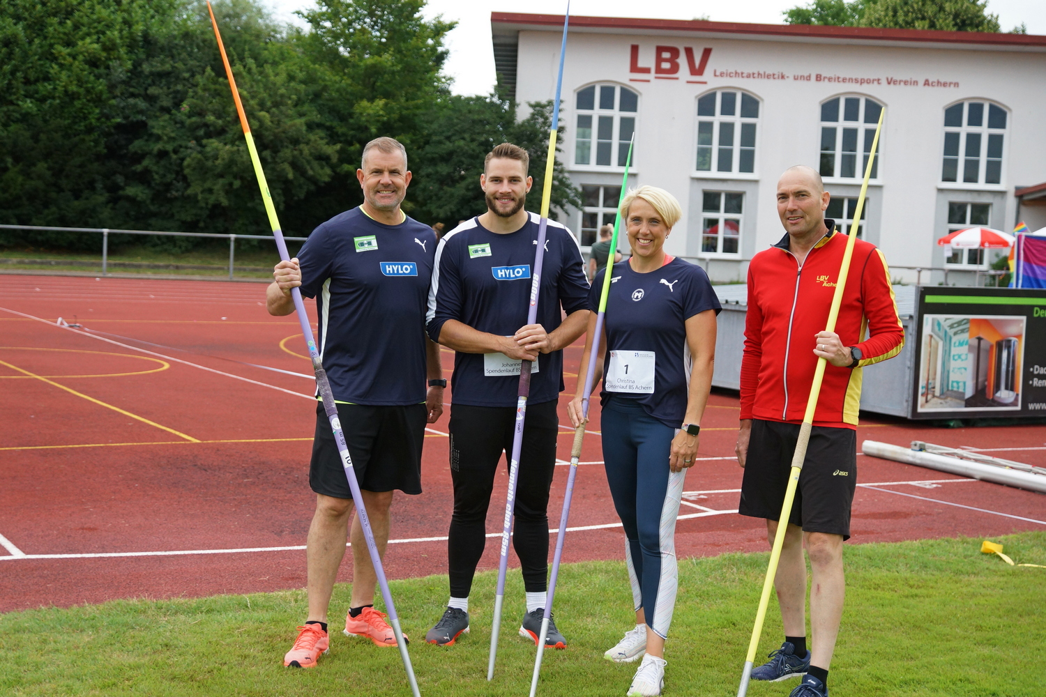 Eyk Teufert, Johannes Vetter, Christina und Boris Obergföll