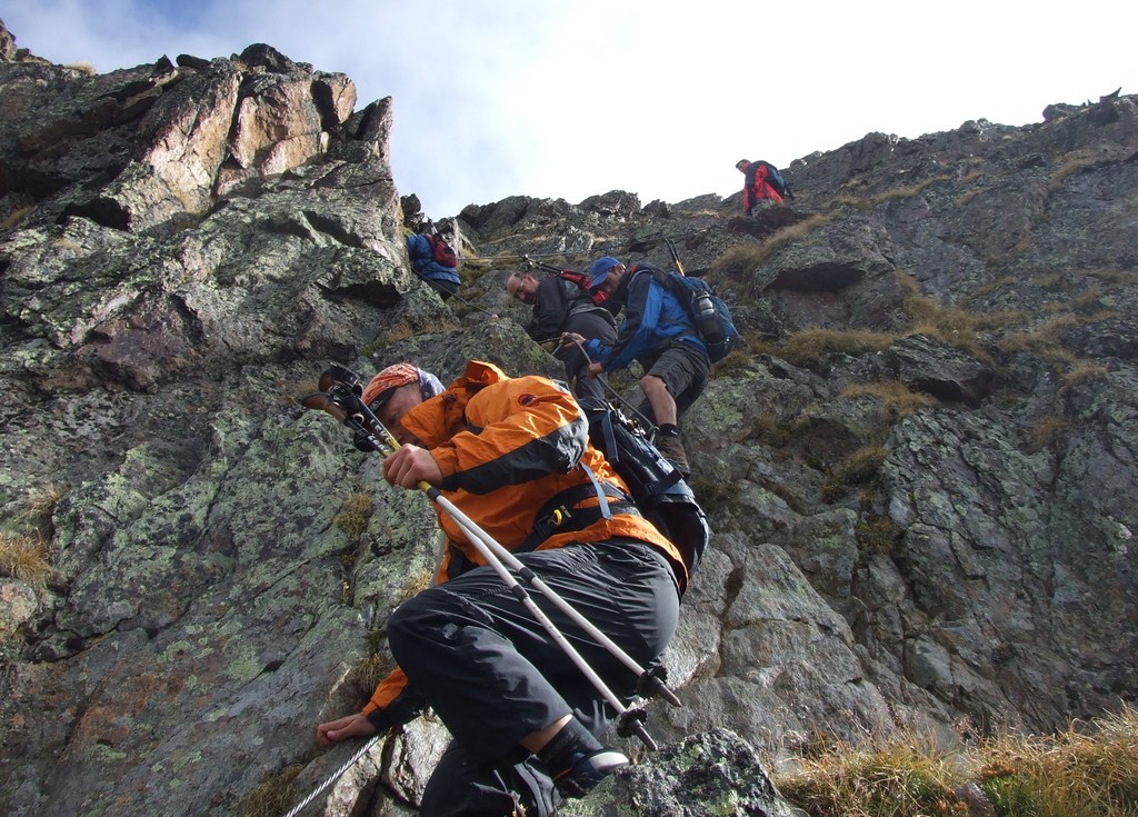 Jedermänner beim Gipfeltreffen