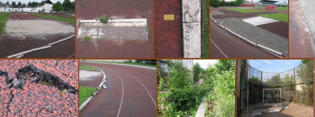 Schäden im Stadion